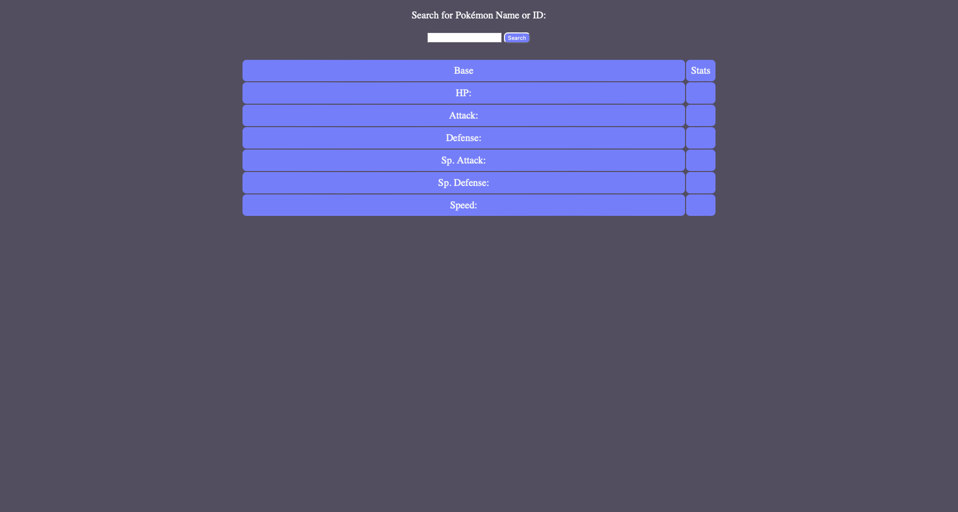 Pokemon Search App